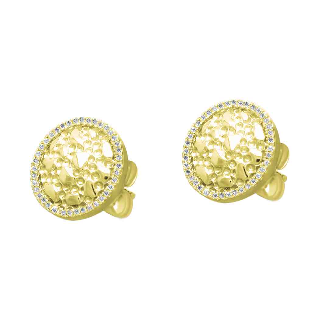 Round Stud Earring ER23015A